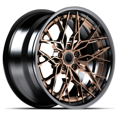 Bent Staggered Spokes 3 partes forjou ajustes de rodas para McLaren Audi R8