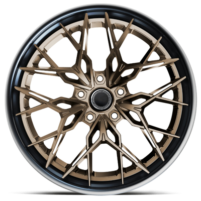 Bent Staggered Spokes 3 partes forjou ajustes de rodas para McLaren Audi R8