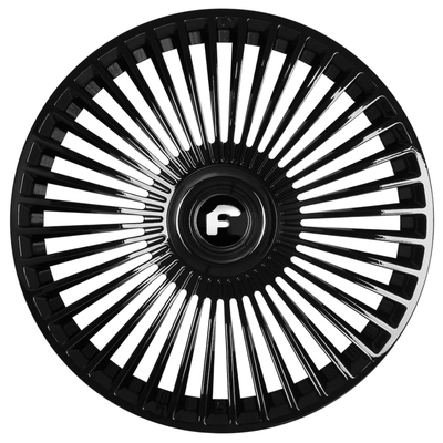 Chrome preto bruto Trimestre de prata Forgiato forjou as rodas para Rolls Royce Cullinan
