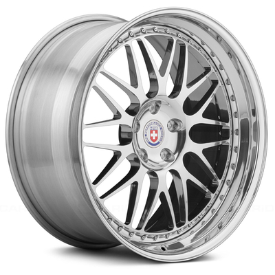 O prato profundo HRE forjou as rodas uma configuração 6061-T6 de 3 partes