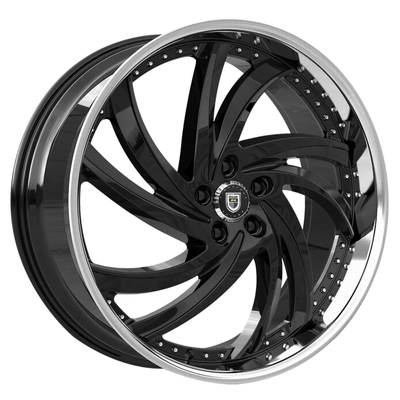 A turbina 2PC de Lexani forjou as rodas com o peso leve profundo do prato do bordo dos SS
