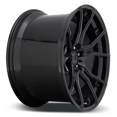 Os revestimentos que feitos sob encomenda o ISO 9001 Monoblock forjou as rodas anotam preto