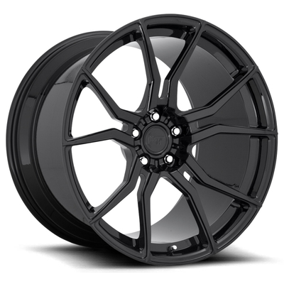Os revestimentos que feitos sob encomenda o ISO 9001 Monoblock forjou as rodas anotam preto