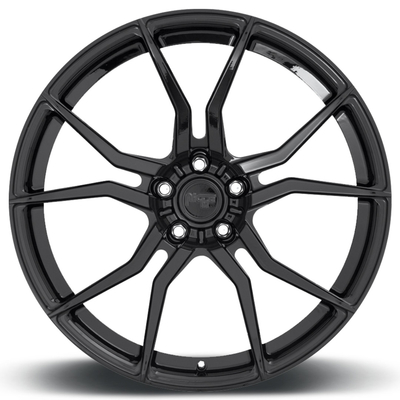 Os revestimentos que feitos sob encomenda o ISO 9001 Monoblock forjou as rodas anotam preto
