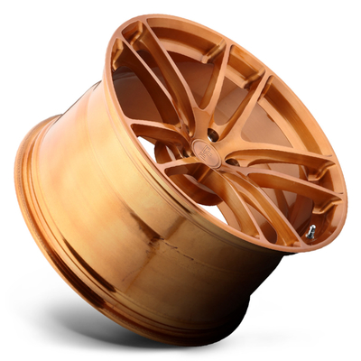 O brilho escovado de cobre Monoblock forjou as rodas