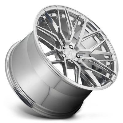 6061-T6 a prata brilhante Monoblock forjou raios côncavos das rodas