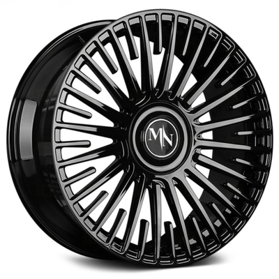 Raios Monoblock do Motorsports de Maining os multi forjaram o preto bruto das rodas