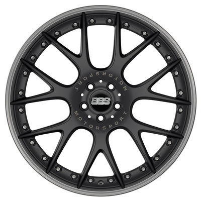 O BBS CH-R II BBS 17 18 19 20 forjou o preto do cetim do Motorsport das rodas