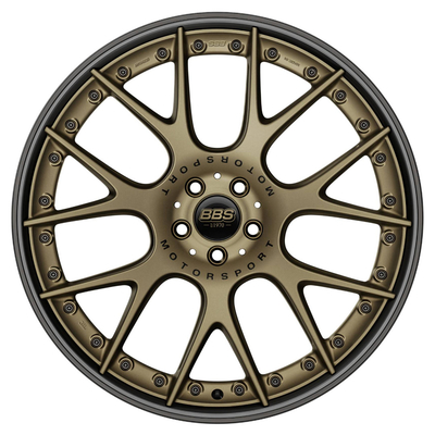 CH-R II BBS 17 18 19 forjou o bronze do cetim da liga roda 2 opções 3PC