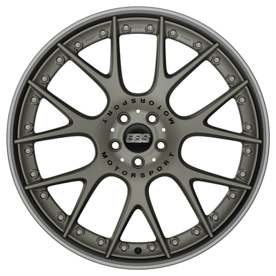 O BBS da platina do cetim do BBS CH-R II forjou a gravura do laser do Motorsport das rodas