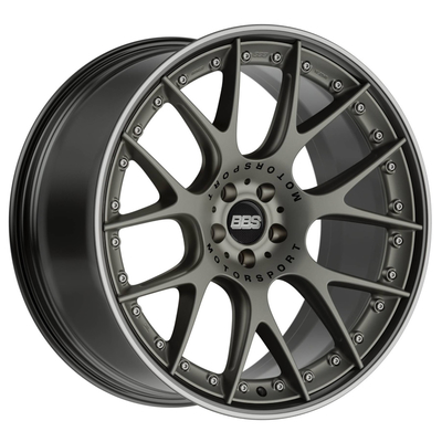 O BBS da platina do cetim do BBS CH-R II forjou a gravura do laser do Motorsport das rodas