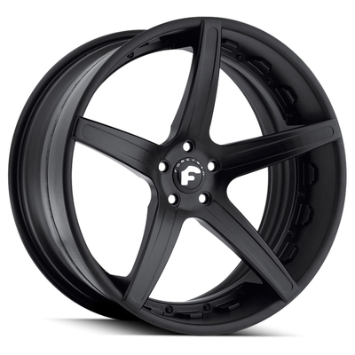 Rodas forjadas pretas brilhantes 6061-T6 Forgiato Aggio-ECL Offset 60mm 80mm