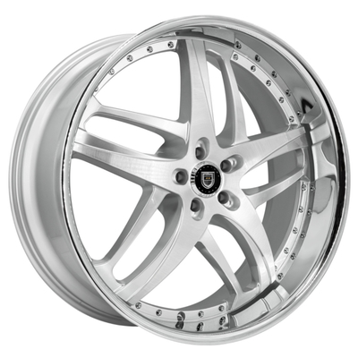 A prata profunda solar de Chrome do prato de Lexani forjou as rodas 6061-T6
