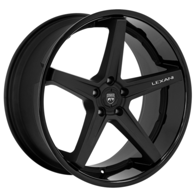 Lexani preto liso forjou as rodas