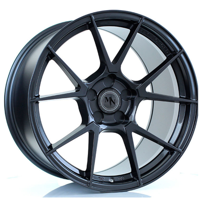 Parte alta 16" a 24" rodas 6061-T6 da forja do preto do brilho auto