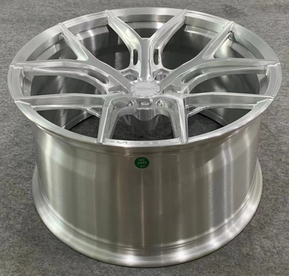 O HÍBRIDO forjado Vossen de prata escovado das rodas FORJOU a SÉRIE HF-5