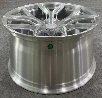 O HÍBRIDO forjado Vossen de prata escovado das rodas FORJOU a SÉRIE HF-5