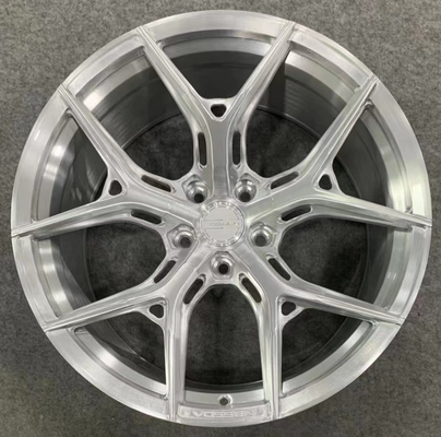 O HÍBRIDO forjado Vossen de prata escovado das rodas FORJOU a SÉRIE HF-5