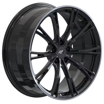 Liga de alumínio preta lustrosa de ABT Sportsline GR-f Audi Forged Wheels 6061-T6
