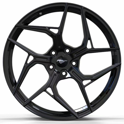 O automóvel de Ford Mustang Gloss Black Forge roda 20 21 22 polegadas 5x114.3