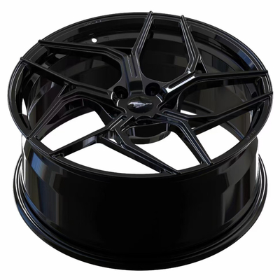 O automóvel de Ford Mustang Gloss Black Forge roda 20 21 22 polegadas 5x114.3