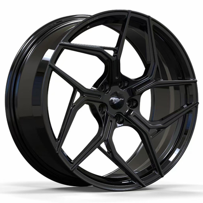 O automóvel de Ford Mustang Gloss Black Forge roda 20 21 22 polegadas 5x114.3