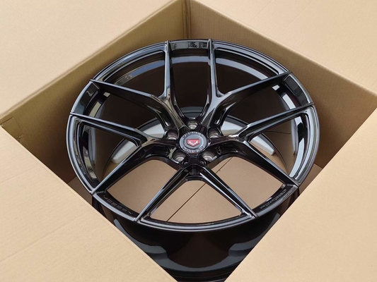 Vossen S21-01 forjou a cara preta escovada as rodas