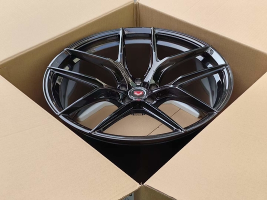 Vossen S21-01 forjou a cara preta escovada as rodas