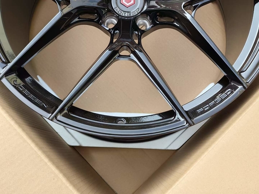 Vossen S21-01 forjou a cara preta escovada as rodas