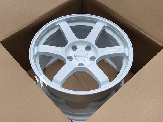 Volk que compete a SAGA TE37 S-mais o traço 18X9.5 branco +38 +45 5x114.3 5X120