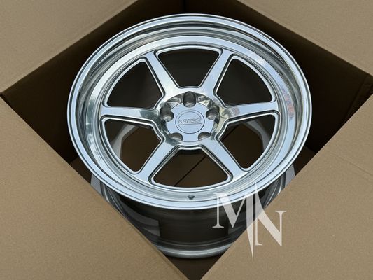 5x114.3 Forjar rodas de automóveis para Nissan 350Z 370Z acabamento de prata polida