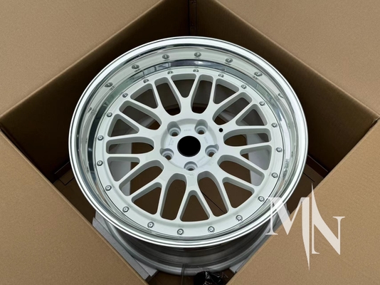 2 peças de rodas personalizadas forjadas BBS LM LMR LeMans Limes de ouro para BMW 370z 350z