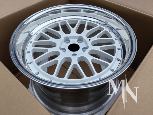 2 peças de rodas personalizadas forjadas BBS LM LMR LeMans Limes de ouro para BMW 370z 350z