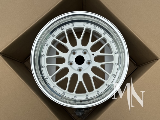 2 peças de rodas personalizadas forjadas BBS LM LMR LeMans Limes de ouro para BMW 370z 350z