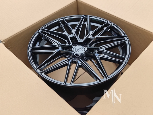 Volantes pretos brilhantes para Audi RS6 C5 C6 C7 C8 18 19 20 21 22 polegadas