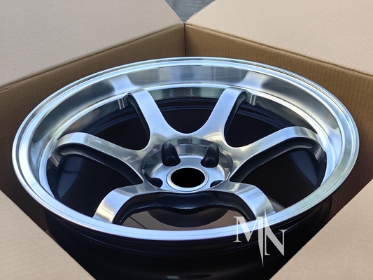 Advan R6 rodas para Nissan GTR R32 R33 R34 R35 18 19 20 polegadas Edição preta Algodão