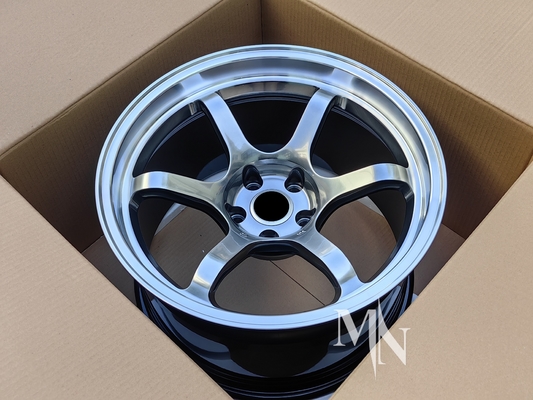 Advan R6 rodas para Nissan GTR R32 R33 R34 R35 18 19 20 polegadas Edição preta Algodão