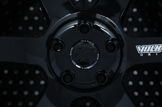 Raios TE37 Ultra Track Edition ii Volk Racing Forged Wheels Preto Brilhante
