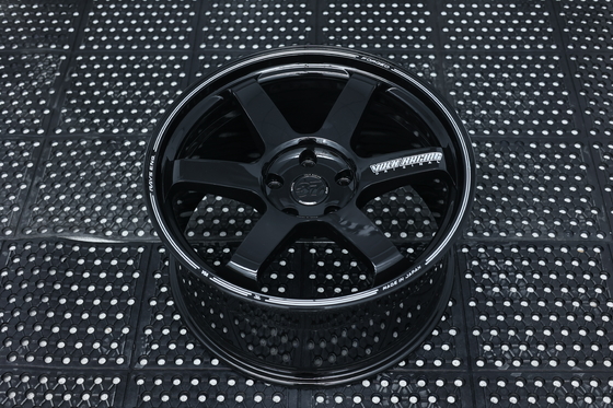 Raios TE37 Ultra Track Edition ii Volk Racing Forged Wheels Preto Brilhante