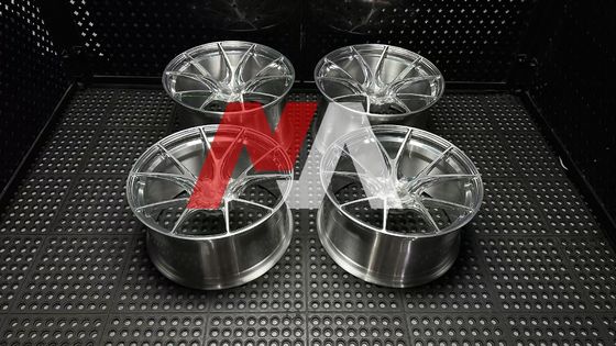 Rodas Forjadas BMW Prata Polida Face Escovada Para F87 F80 F82 F90 M2 M3 M4 M5