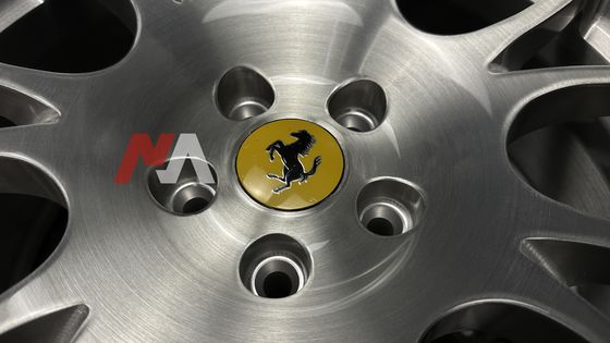 Rodas Forjadas Ferrari F430 Acabamento Escovado Transparente Maining Forged RE-01