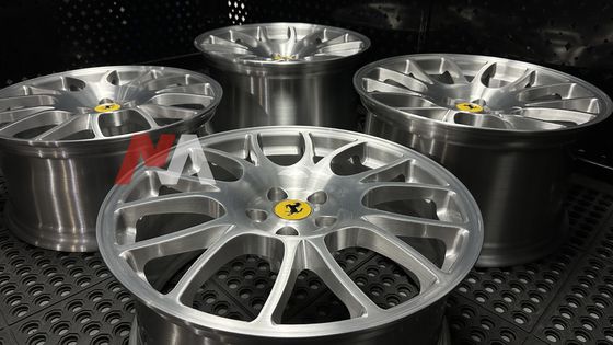 Rodas Forjadas Ferrari F430 Acabamento Escovado Transparente Maining Forged RE-01