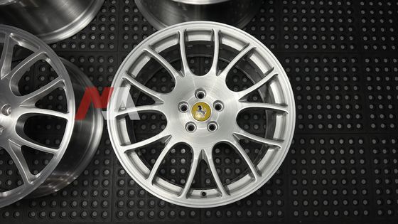 Rodas Forjadas Ferrari F430 Acabamento Escovado Transparente Maining Forged RE-01