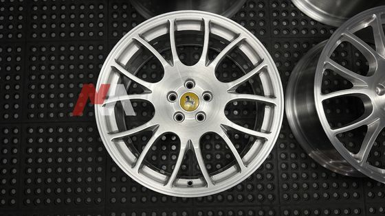 Rodas Forjadas Ferrari F430 Acabamento Escovado Transparente Maining Forged RE-01