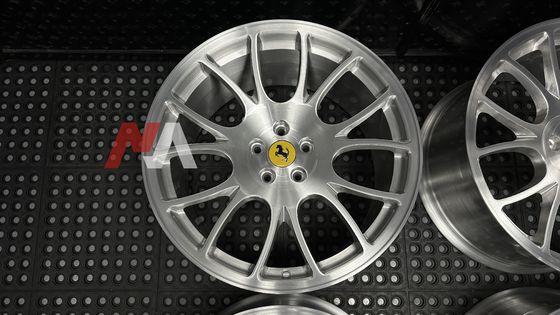 Rodas Forjadas Ferrari F430 Acabamento Escovado Transparente Maining Forged RE-01