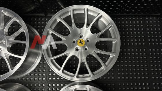 Rodas Forjadas Ferrari F430 Acabamento Escovado Transparente Maining Forged RE-01