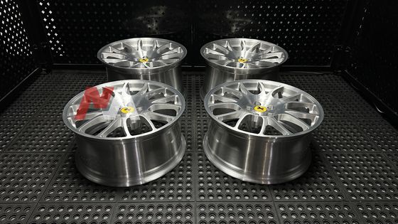 Rodas Forjadas Ferrari F430 Acabamento Escovado Transparente Maining Forged RE-01