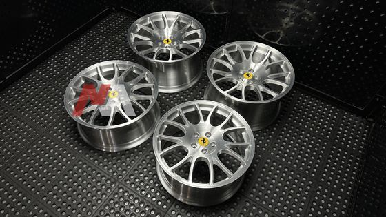 Rodas Forjadas Ferrari F430 Acabamento Escovado Transparente Maining Forged RE-01