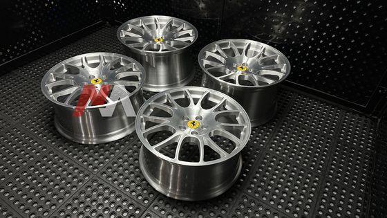 Rodas Forjadas Ferrari F430 Acabamento Escovado Transparente Maining Forged RE-01