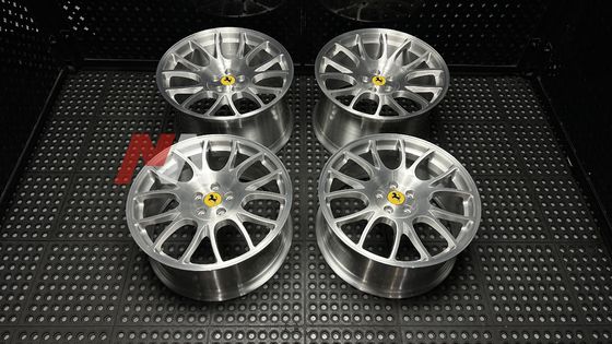 Rodas Forjadas Ferrari F430 Acabamento Escovado Transparente Maining Forged RE-01